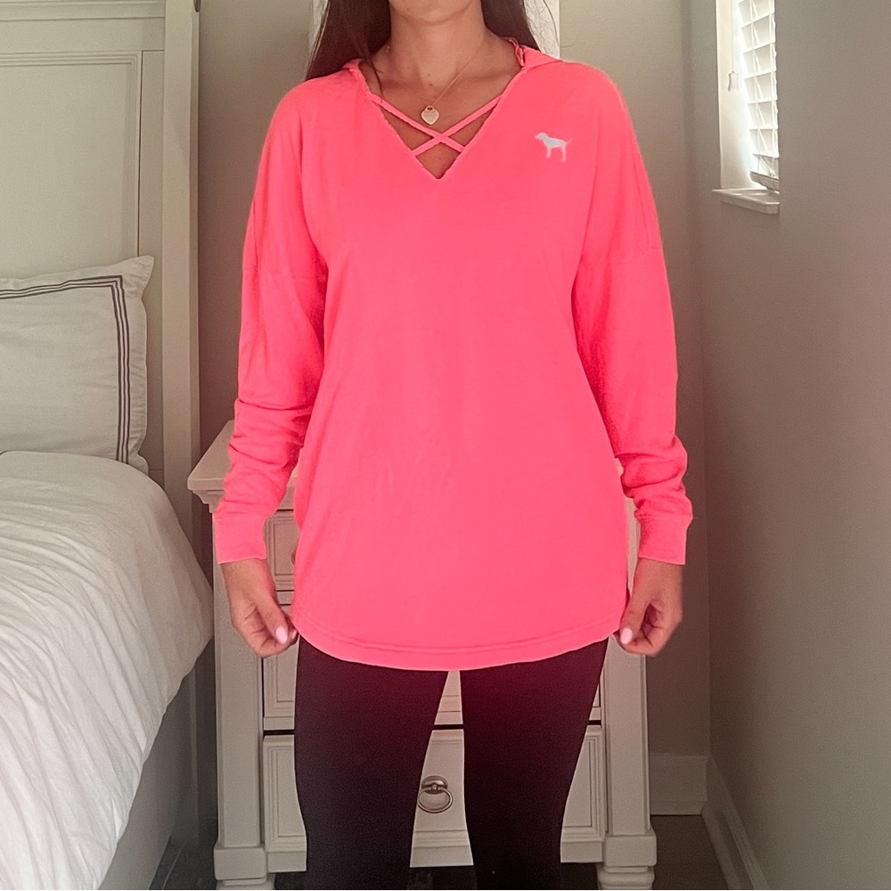 VS Pink coral tunic sweater - Picture 4 of 7